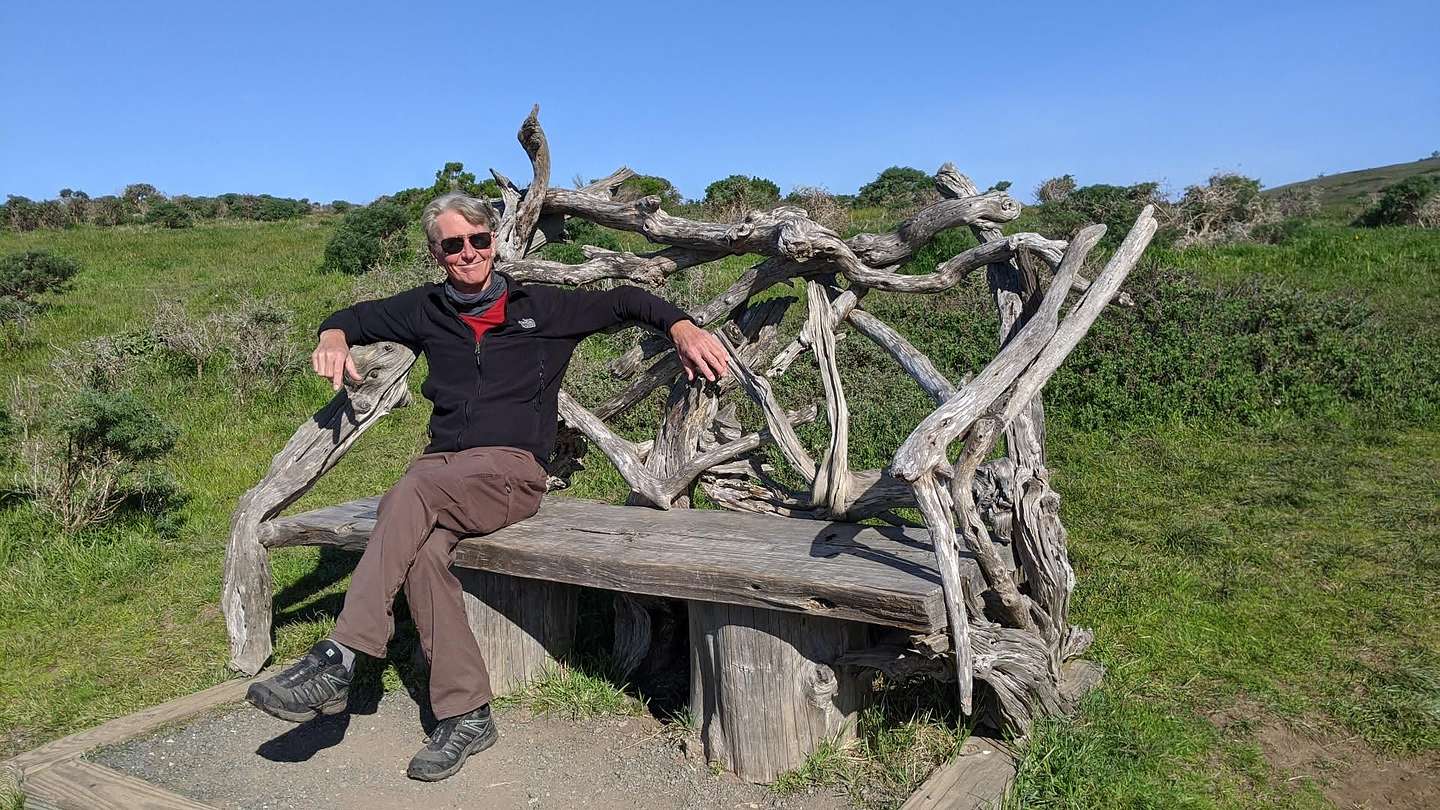 Fiscalini Ranch Preserve driftwood benches